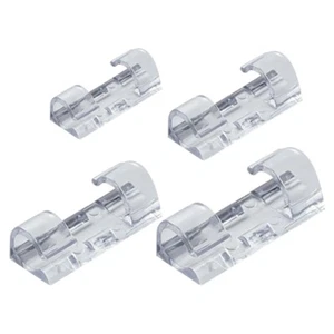 20 Pcs Clear Cable Clips Cord Organizers for TV PC Laptop Ethernet Cable - Afbeelding 1 van 10