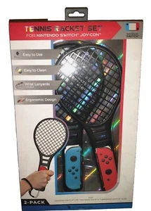 Tennis Rackets For Nintendo switch Joy-Con. 2 pack "NEW" - Picture 1 of 6