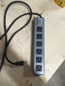 Tripp Lite 6 Outlet Waber Industrial Power Strip, 6ft Cord with 5-15P Plug (6SP) - Photo 1/2