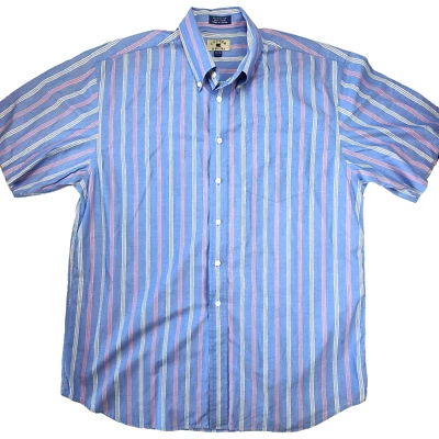 Cutter & Buck shirt Men's Size XL Striped Casual Collared Cotton Comfy Designer  - Image 1 of 4