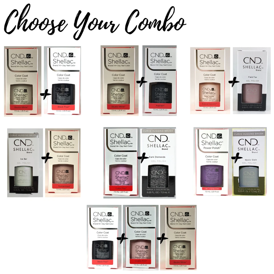 CND - Shellac Color Combos (Choose from 2-piece combo or 3-piece combo) - Image 1 of 1