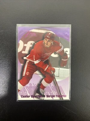 Sergei Fedorov - 1994-95 Flair Hockey - #2 - Center Spotlight Insert - Red Wings - Image 1 of 2