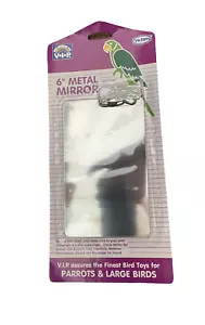 Vo-Toys Vogel ganz Metall hängender Spiegel 6 Zoll LG Spielzeug für Vögel Käfig Papagei schwer - Bild 1 von 1