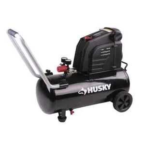 Husky Portable Air Compressor Tank Hotdog 8 Gal 150 PSI Oil Free Bike Tire Balls - Picture 1 of 12