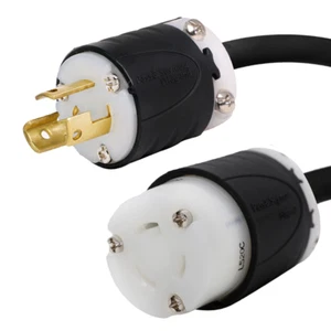 Adaptador de enchufe NEMA L5-15P a L5-20R, 1 ft, 15A/125V 12 AWG - Caja de hierro # IBX-3520 - Imagen 1 de 1