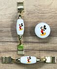 Mickey Mouse Brass or Chrome or Knob white kitchen cabinet handle ceramic