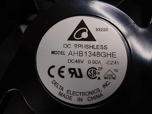 AHB1348GHE-CZ41 Delta Electronics Fan Axial 127X38MM 48VDC WIRE Brand New! - Picture 1 of 1