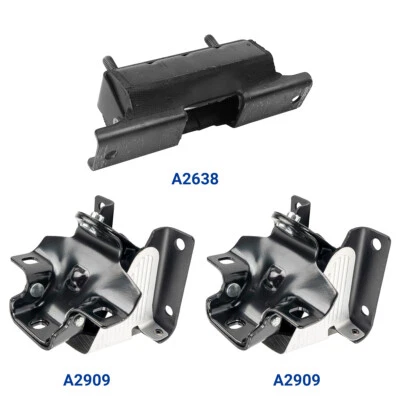 Juego de montaje de motor y transmisión de 3 piezas para Chevy Silverado 1500 99-07 GMC Yukon Foto 1 de 4