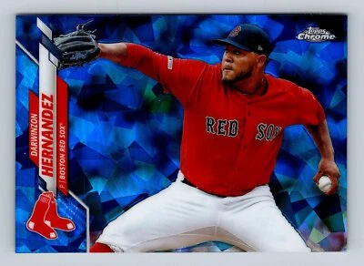 2020 Topps Chrome Sapphire Edition #430 Darwinzon Hernandez Boston Red Sox - Image 1 of 2