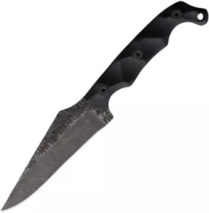 Stroup Knives TU2 4.5" 1095HC Black Sculpted G10 Fixed Knife Kydex TU2BG10S - Picture 1 of 3