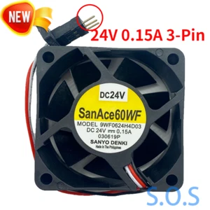 Cooling Fan For SANYO DENKI SANACE 60WF 9WF0624H4D03 A90L-0001-0508 24V 0.15A - Picture 1 of 5