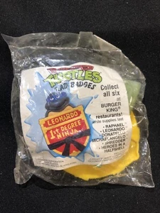 vintage 1989 TMNT Rad Bades @ Burger King Restaurants Leonardo 1st Degree NIP - Picture 1 of 5