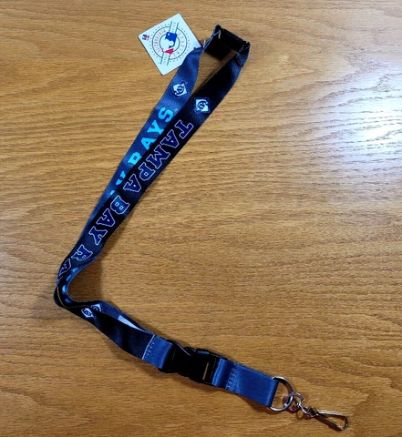 Tampa Bay Rays Lanyard Gray Blue MLB - Wear Keys or I.D. Badge Around Your Neck Cover