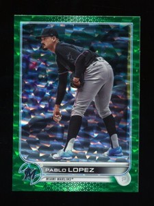 Pablo Lopez 2022 Topps Series 2 Green Foil Parallel #353/499 Marlins #644