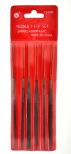 Sona Enterprises 6-teiliges Nadelfeilen-Set, Feinschnitt (3 mm x 180 mm) - 734NF - Bild 1 von 5