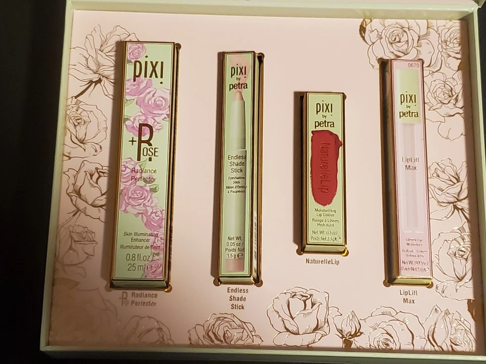 Pixi Beauty Glow Promo Caja de Regalo JUEGO DE CUIDADO DE LA PIEL MAQUILLAJE NUEVO Incluye 4 Artículos Foto 1 de 4