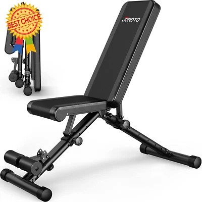 Adjustable Weight Bench, Foldable, 700lbs Load, Fast Auto-Lock Full Body Workout - image 1 of 4