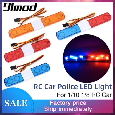 Multi-function Flashing RC Police Car LED Light Alarming Light for 1/10 1/8 Car
