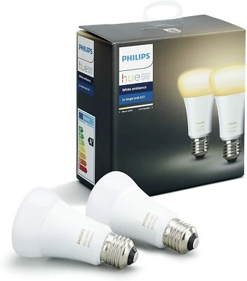 KIT n. 2 LAMPADE 9W E27 HUE WHITE AMBIANCE PHILIPS - Immagine 1 di 2