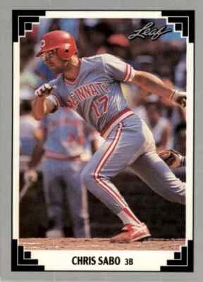 1991 Leaf Chris Sabo #65 - Image 1 of 2