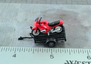 Herpa BMW RS 1100 Motorcycle Bike w/ Trailer 1:87 HO Scale (HO6722) - Picture 1 of 2