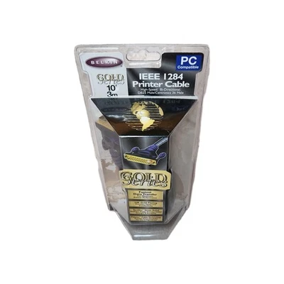 Belkin Gold Series 10' IEEE 1284 Printer Cable 24K Gold Plating Brand NEW Sealed - Image 1 of 4