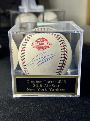 Gleyber Torres Autografiado MLB Béisbol Beckett Novato Certificado de Autenticidad 2018 Juego de Estrellas Foto 1 de 4