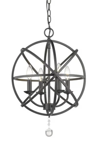 Tull 4-Light Chandelier In Matte Black - Picture 1 of 1