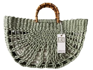 Urban Expressions -  Sage Green Satchel Gorgeous, Unique, Beach Bag - Picture 1 of 5