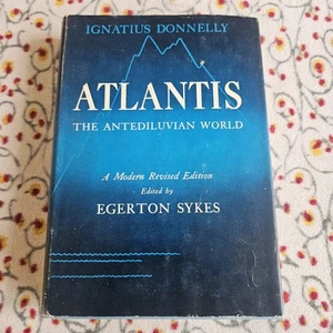 1949 ATLANTIS The ANTEDILUVIAN WORLD 1st.ED Ignatius Donnelly Egerton Sykes DJ - Picture 1 of 15