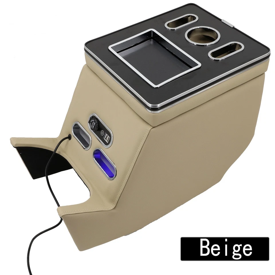 caja reposabrazos compartimento consola trasera beige para Mercedes-Benz V250 2014-2021 Foto 1 de 4