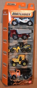 2025 Matchbox MBX CONSTRUCTION 5 PACK NEW - Picture 1 of 6
