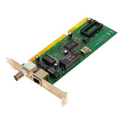 Scheda di Rete Realtek RTL8019AS 320-0I0C BNC RJ45 Isa - Immagine 1 di 3