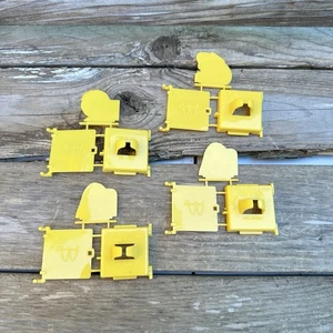 McDonalds 1981 Pop-Up Rings Ronald, Grimace & Hamburglar Mint on Tree Lot of 4 - Picture 1 of 5