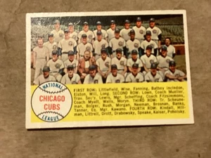 1958 Topps - Fourth Series Checklist Chicago Cubs #327 - EX - Lite Corner Wear - - Picture 1 of 2