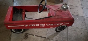 Vintage AMF FIRE CHIEF #503 FIRE TRUCK Pedal Car RED - Picture 1 of 13