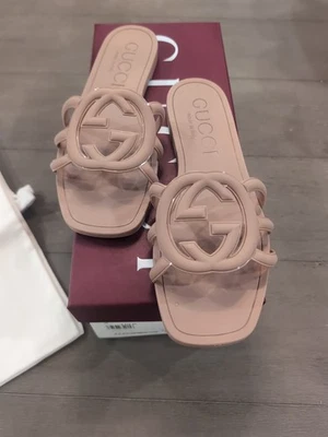 Gucci Interlocking g Camel Sandal  Size 36 - Image 1 of 4