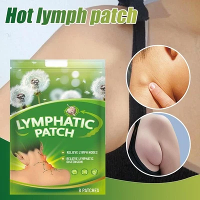 Thermal Lymph Patch, Lymphatic Patch Relieve Lymph 8 Patches Nodes J0D3 - Image 1 of 4
