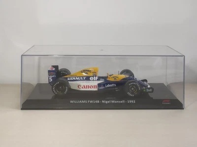 Williams FW14B 1992 Nigel Mansell Formula 1 Modellino Die-cast Altaya 1/24 - Immagine 1 di 4