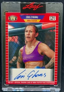 2021 Leaf Pro Set Sports - CRIS CYBORG Base Red Auto MMA Champion - Picture 1 of 2