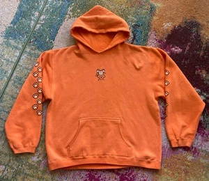 VINTAGE Breakdown Hoodie Herren Größe Large orange Tiger Skate Sweatshirt Y2K - Bild 1 von 10