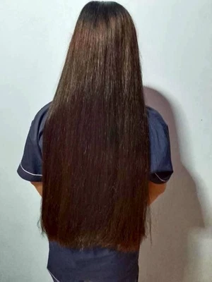 Cola de caballo cabello humano real 1485 - 20 pulgadas / 165 gramos Foto 1 de 4