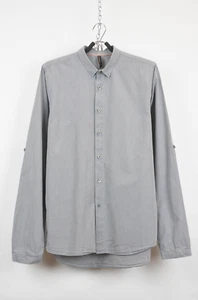 Nudie Jeans Shirt – Grey Casual Button-Up Minimal – Size L - Picture 1 of 12