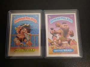 Gpk Garbage Pail Kids Nutty Nicole 50b Brutal Brad 55b - Picture 1 of 2