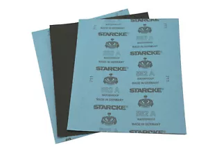 Starcke Premium 9"" x 11"" Nass & Trocken Schleifpapier Blätter für Holz, Metall, Kfz - Bild 1 von 3