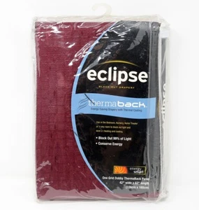Eclipse Blackout Drapes Thermaback Energy-Efficient Curtain Panel 42” X 63” NEW - Picture 1 of 2