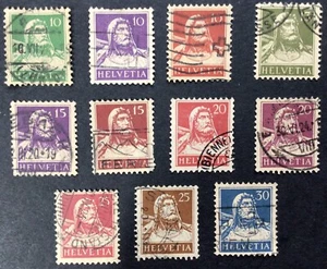 SWITZERLAND STAMPS, WILLIAM TELL 1914, VERY GOOD USED, SEE DESCRIPTION - Picture 1 of 6