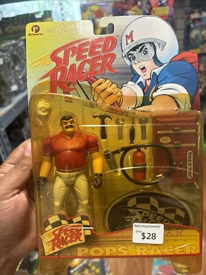 Vintage 1999 ReSaurus Speed Racer Pops Racer Action Figure Sealed - Image 1 of 4