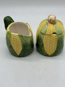 Crema di mais e zuccheriera vintage in ceramica - Foto 1 di 7
