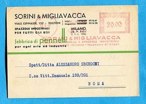 1952 MILANO- SORINI & MIGLIAVACCA (pennelli e spazzole).£.20   (t842) - Picture 1 of 1